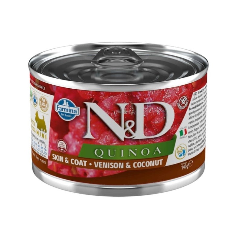 FARMINA N&amp,D Quinoa Dog Venison, coconut 140 g