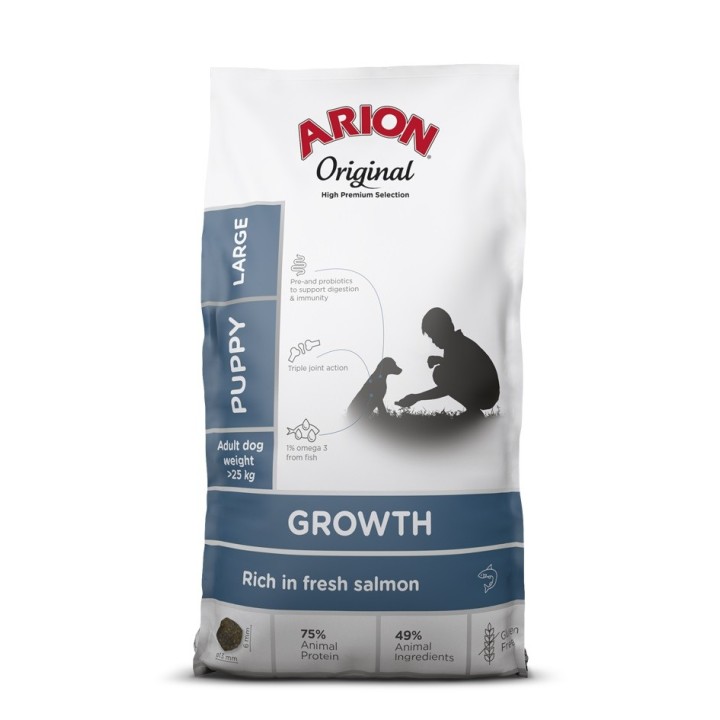 ARION Original Growth Puppy Large Salmon Rice 12 kg