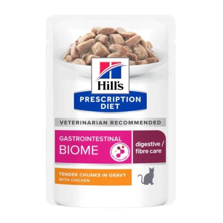 HILL'S Prescription Diet Feline Gastrointestinal Biome mit Huhn 12x85 g in Beuteln