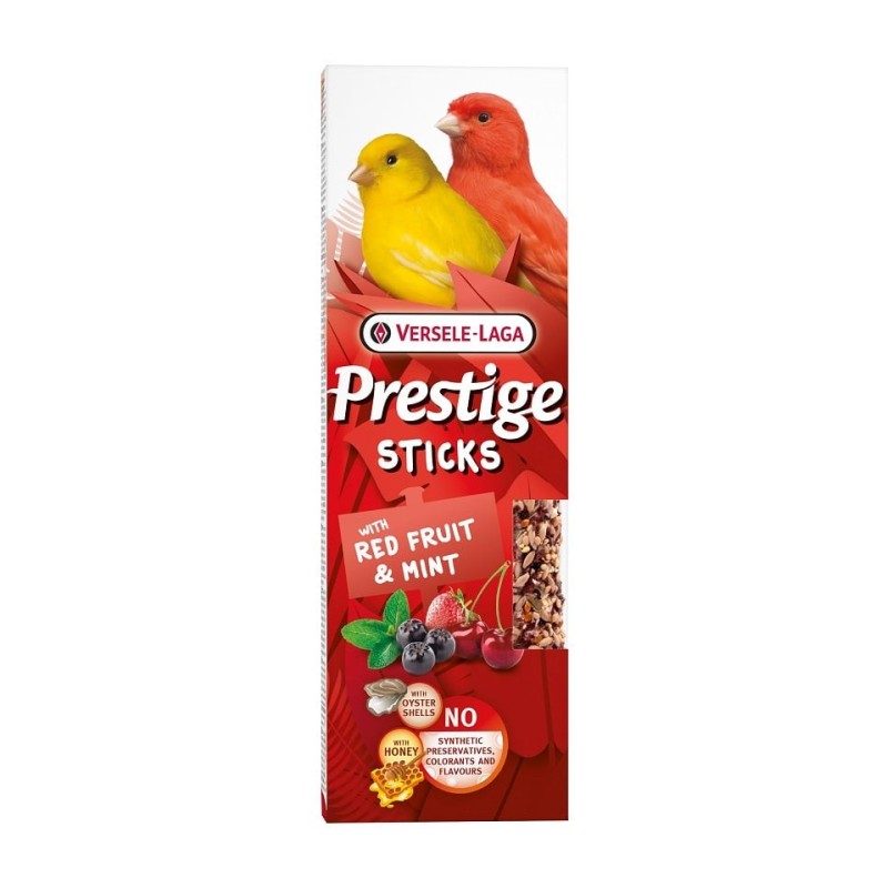 VERSELE-LAGA Prestige 2 Sticks mit roten Früchten und Minze für Kanarienvögel 60g
