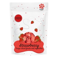 PAKA ZWIERZAKA PEPE Freeze-dried Gefriergetrocknete Früchte Erdbeere für Hunde 20 g