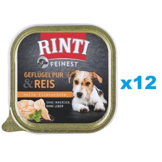 RINTI Feinest Poultry Pure&amp,Rice Geflügel und Reis 12x150 g