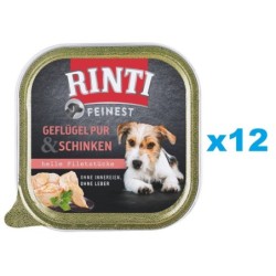 RINTI Feinest Poultry Pure&amp,Ham Geflügel und Schinken 12x150 g