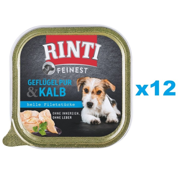 RINTI Feinest Poultry Pure&amp,Veal Geflügel und Kalbfleisch 12x150 g