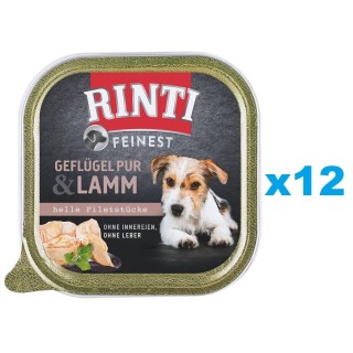 RINTI Feinest Poultry Pure&amp,Lamb Geflügel und Lamm 12x150 g