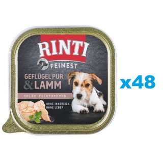 RINTI Feinest Poultry Pure&amp,Lamb Geflügel und Lamm 48x150 g
