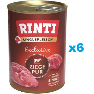 RINTI Singlefleisch Exclusive Goat Pure Monoprotein Ziege 6x400 g