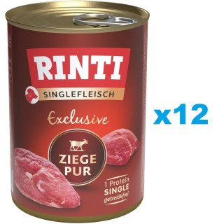 RINTI Singlefleisch Exclusive Goat Pure Monoprotein Ziege 12x400 g