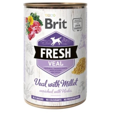 BRIT FRESH veal &amp, millet 400 g