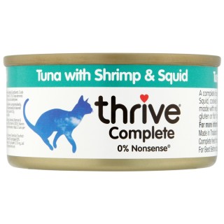 Thrive Complete 6 x 75 g - Thunfisch mit Garnelen & Tintenfisch