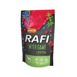 RAFI Nassfutter mit Wildfleisch, Blaubeeren und Preiselbeeren für Hunde 500 g