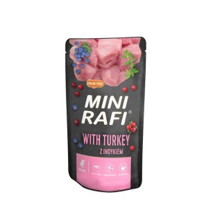 RAFI Mini Nassfutter mit Pute, Heidelbeeren und Preiselbeeren für kleine Rassen 150g