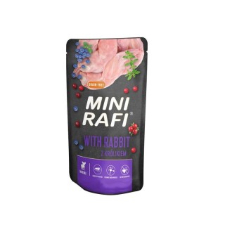 RAFI Mini Nassfutter mit Kaninchen, Heidelbeeren und Preiselbeeren für kleine Rassen 150g