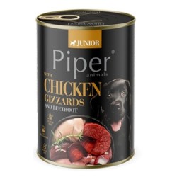 PIPER Junior mit Hühnermagen und Roter Bete 400g Welpennassfutter