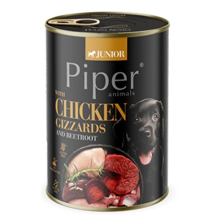 PIPER Junior mit Hühnermagen und Roter Bete 400g Welpennassfutter