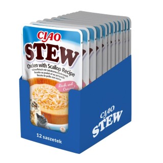 INABA CIAO Stew Gericht mit Huhn und Jakobsmuscheln 12x40g