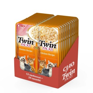 INABA Twin Huhn in Brühe für Katzen 24x40 g