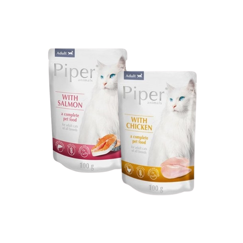 PIPER Adult Mix Geschmacks Huhn und Lachs 24x100 g