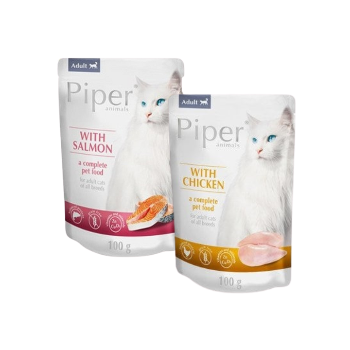 PIPER Adult Mix Geschmacks Huhn und Lachs 24x100 g