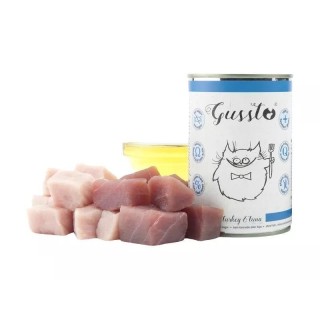 GUSSTO Cat Fresh Turkey&amp,Tuna FRISCHES TRUTHAHN UND THUNFISCH 400 g