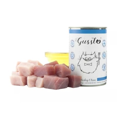 GUSSTO Cat Fresh Turkey&amp,Tuna FRISCHES TRUTHAHN UND THUNFISCH 400 g
