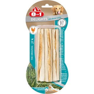 8IN1 Kausticks Dental Delights Bone Sticks 3 Pack.