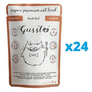 GUSSTO Cat Fresh Beef 24x85 g
