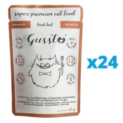 GUSSTO Cat Fresh Beef 24x85 g