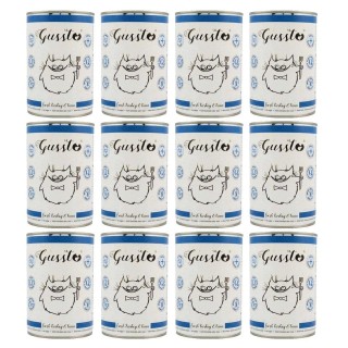 GUSSTO Cat Fresh Turkey&amp,Tuna FRISCHES TRUTHAHN UND THUNFISCH 12x400 g