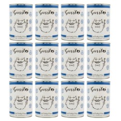 GUSSTO Cat Fresh Turkey&amp,Tuna FRISCHES TRUTHAHN UND THUNFISCH 12x400 g