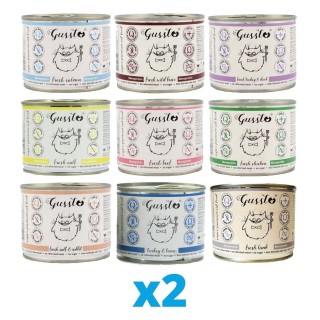 GUSSTO Cat MIX Geschmacks 18x200 g