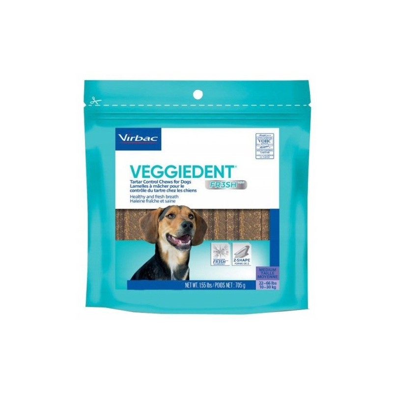 VIRBAC Veggiedent Fresh M (10-30 kg) 15 pcs