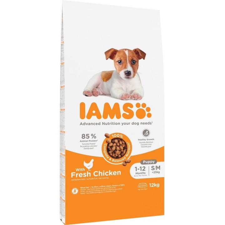IAMS Advanced Nutrition Puppy Junior Small Medium Chicken 12kg