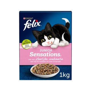 Felix Sensations Junior - Kätzchen - Huhn, Pute und Gemüse