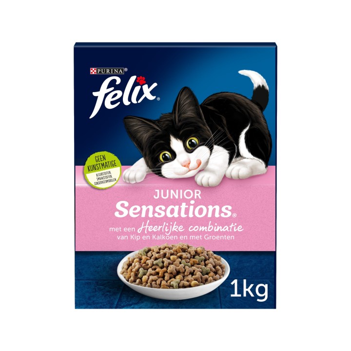 Felix Sensations Junior - Kätzchen - Huhn, Pute und Gemüse