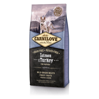 CARNILOVE Puppies Salmon &amp, turkey 12 kg