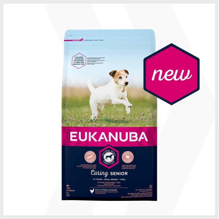 EUKANUBA Caring Senior Small Breed Reich an frischem Huhn 3kg