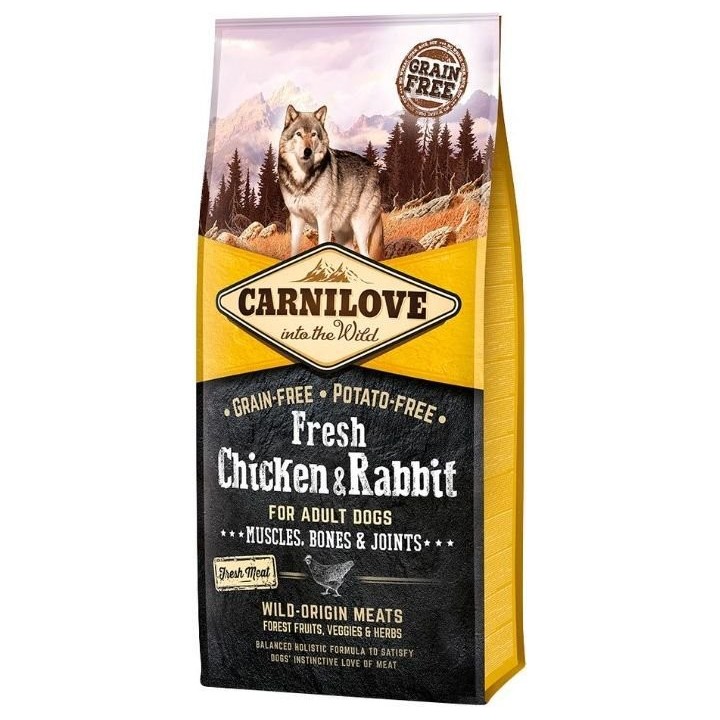 CARNILOVE Adult fresh Chicken &amp, Rabbit 12 kg