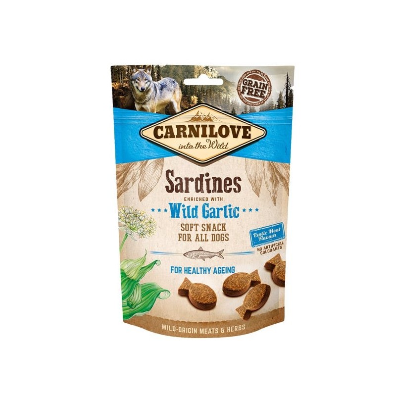 CARNILOVE Semi-Moist Sardines enriched with Wild garlic 200 g