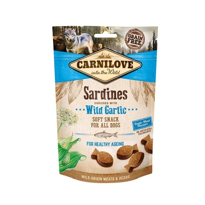 CARNILOVE Semi-Moist Sardines enriched with Wild garlic 200 g