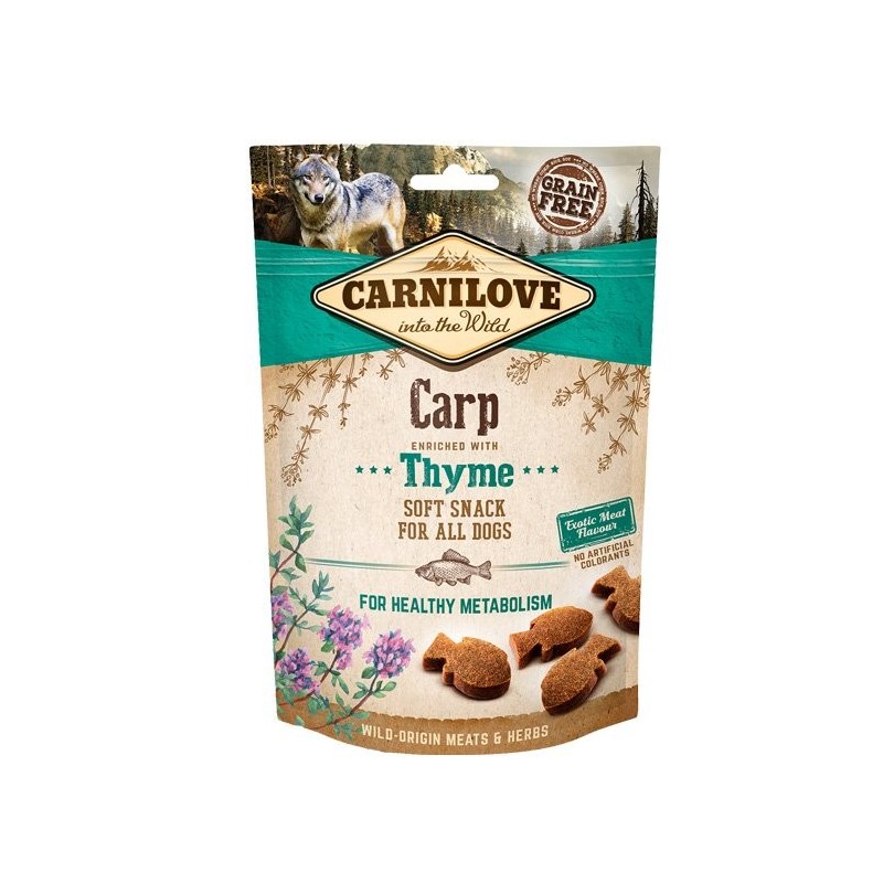 CARNILOVE Dog Soft Snack - Carp with Thyme - Karpfen mit Thymian 200 g