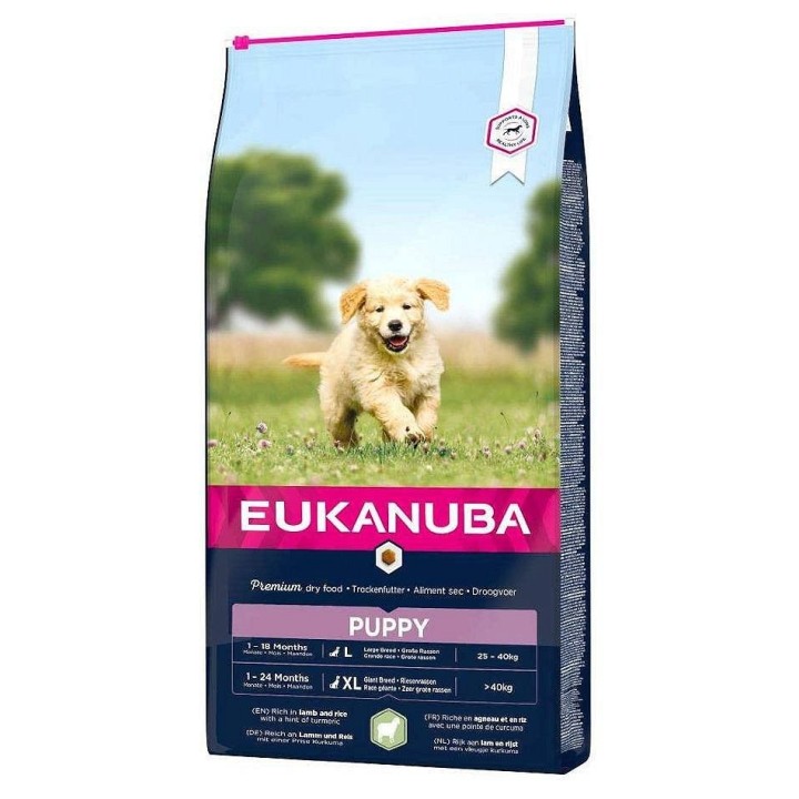 EUKANUBA Puppy All Breeds Lamb &amp, Rice 24 kg (2 x 12 kg)