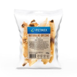 PETMEX Kaninchenohren 100g natürlicher Kauartikel für Hunde