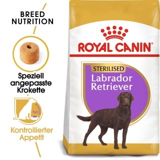 ROYAL CANIN Labrador Retriever Adult Sterilised Trockenfutter für kastrierte Hunde 12 kg