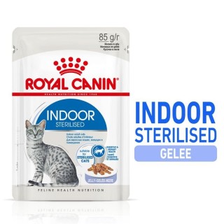 ROYAL CANIN INDOOR Sterilised in Gelee Nassfutter für Wohnungskatzen 12 x 85 g