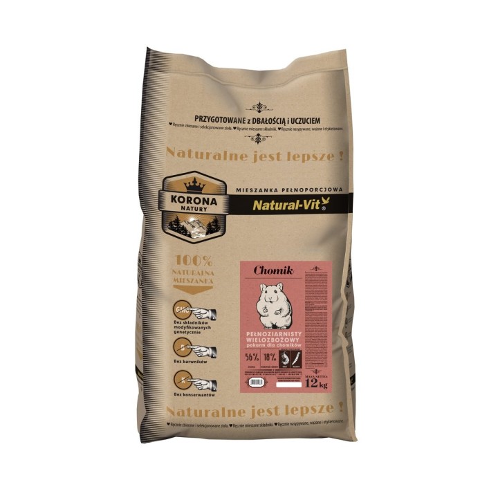 NATURAL-VIT Korona Natury Komplette Hamstermischung 12 kg