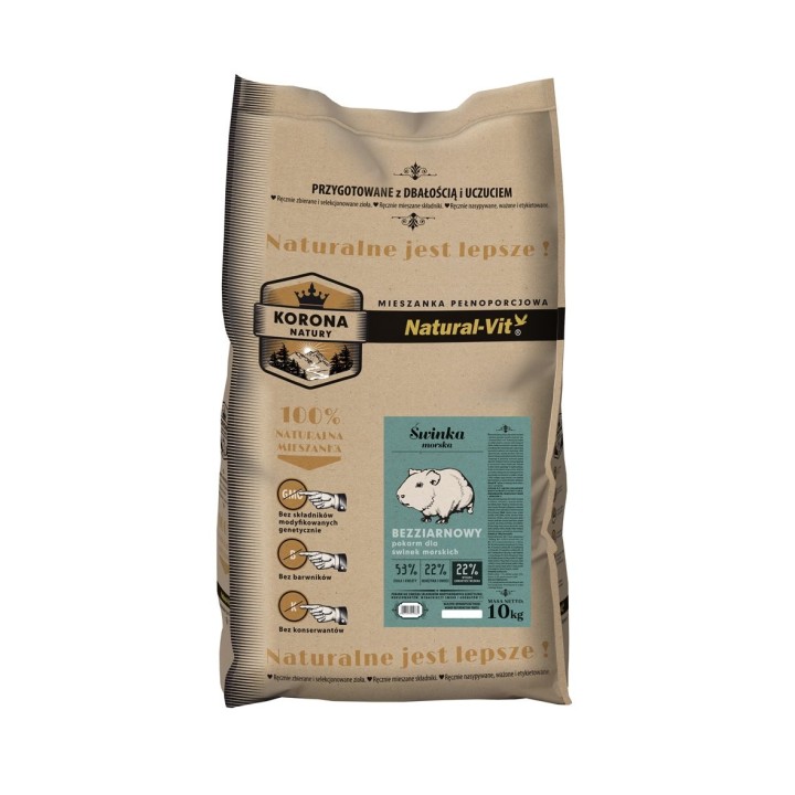 NATURAL-VIT Korona Natury Alleinfuttermischung für Meerschweinchen 10 kg