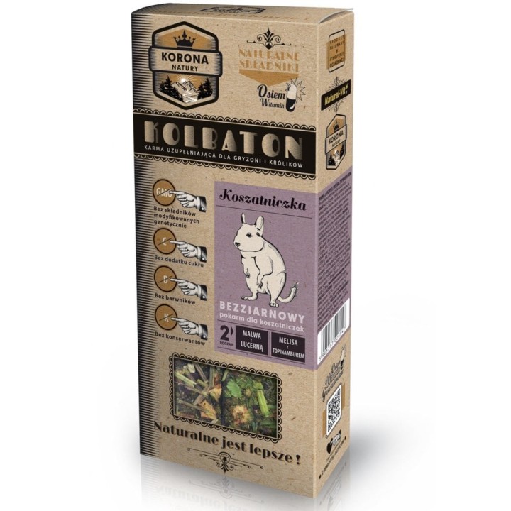 NATURAL-VIT Korona Natury Riegel für Meerschweinchen Luzerne und Malve/Melisse und Topinambur