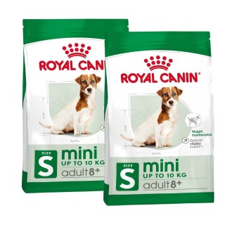ROYAL CANIN MINI Adult 8+ Trockenfutter für ältere kleine Hunde 16kg (2 x 8 kg)