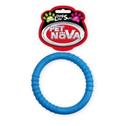PET NOVA DOG LIFE STYLE Hundespielzeug Kauspielzeug Superdental Ringo Minze Aroma 9,5cm blau